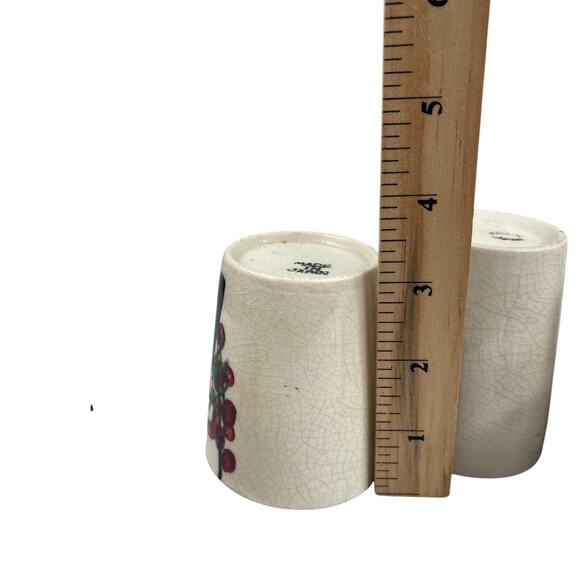 VTG 50s Japanese Tea Set Cups of 6 Sake Floral Porcelain Hand Painted - Picture 7 of 7